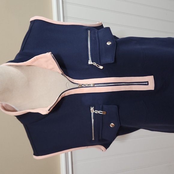 💫Orly navy / peach dress NWT - Picture 2 of 5